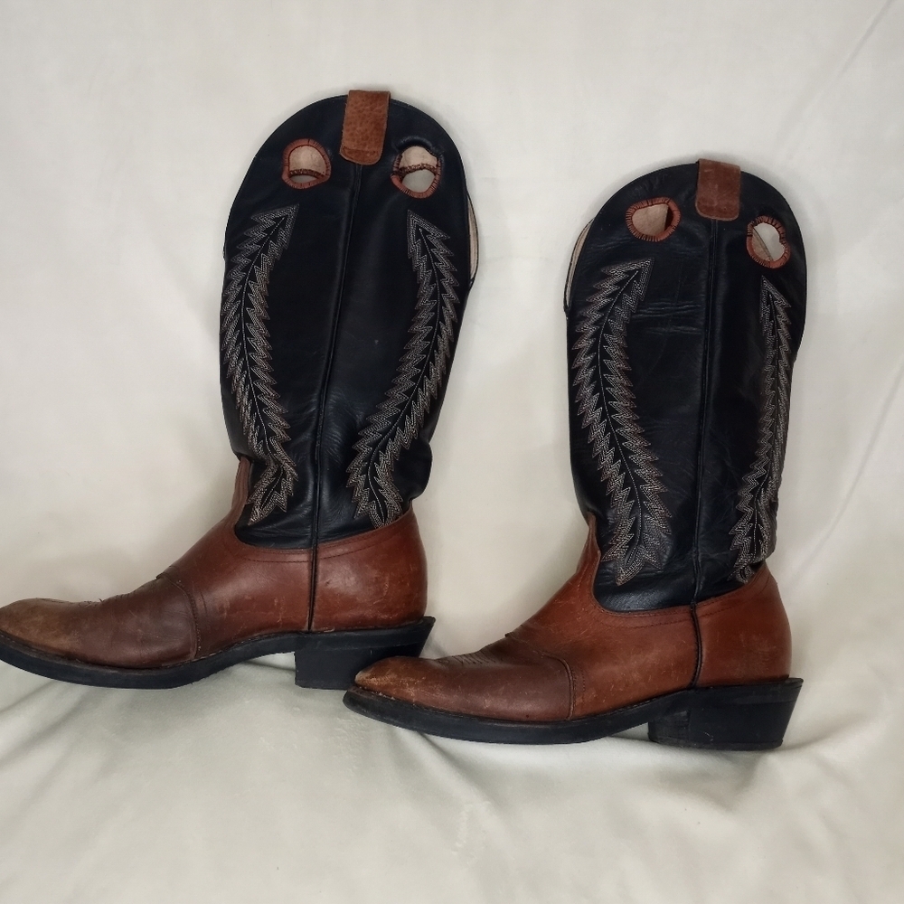 Cowtown Handmade Leather Thrashed Western Southwestern Bohemian Cowboy Boot